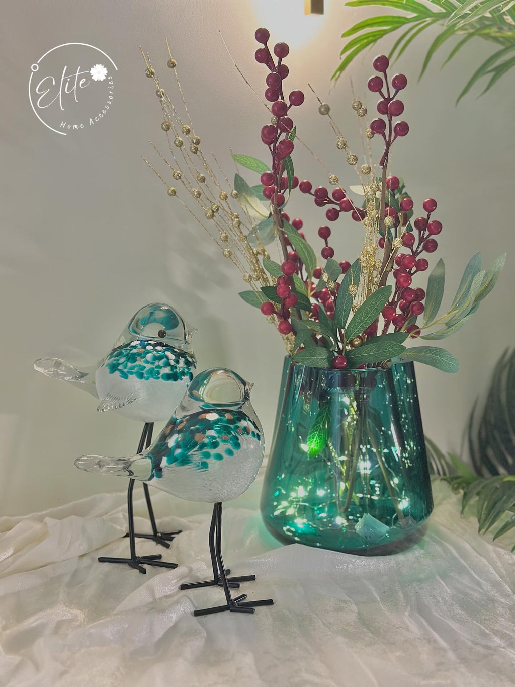Green Waves Glass Vase – Wrzesniaks Poland | Luxury Home Decor