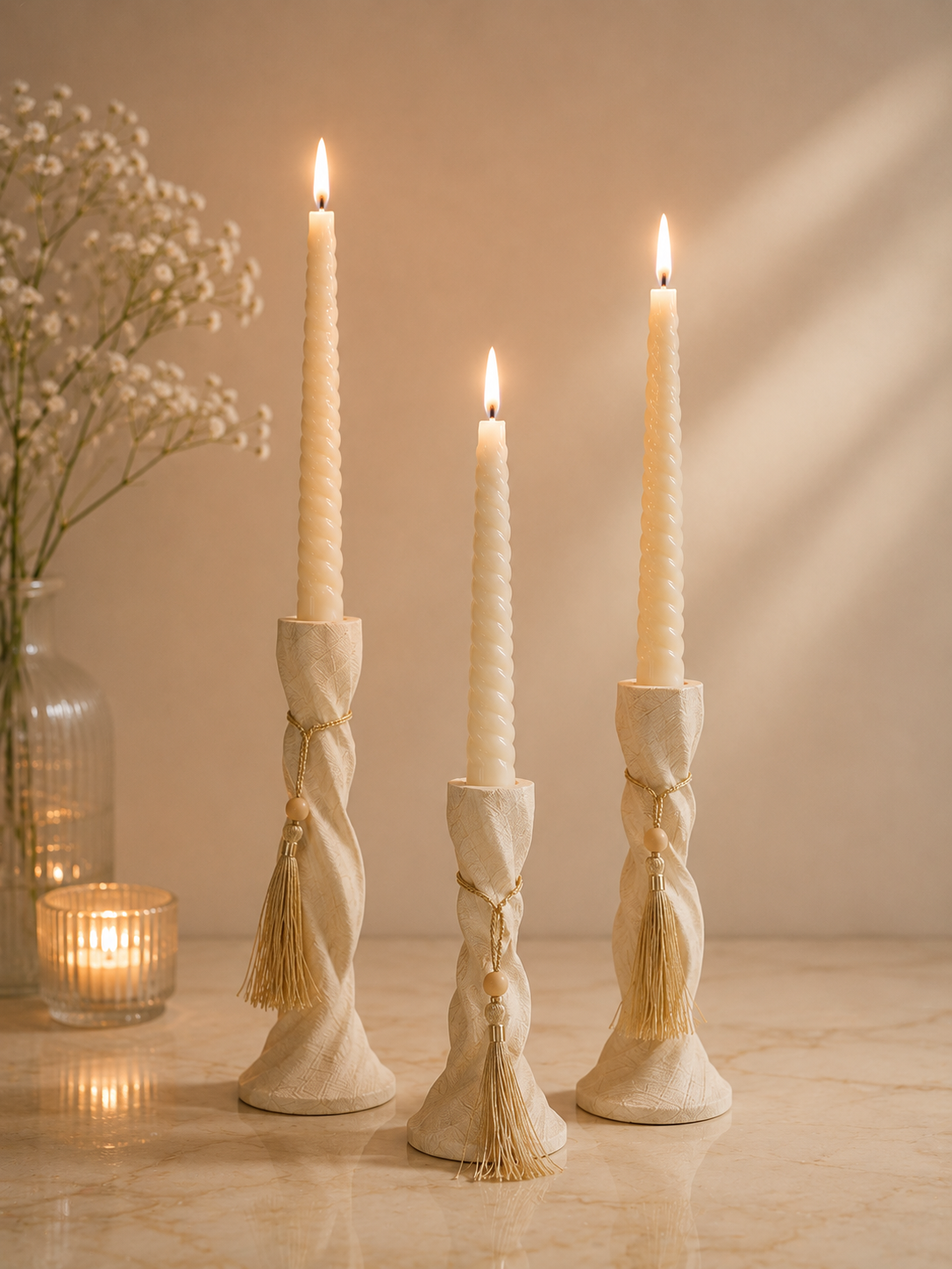 Wave candle holder