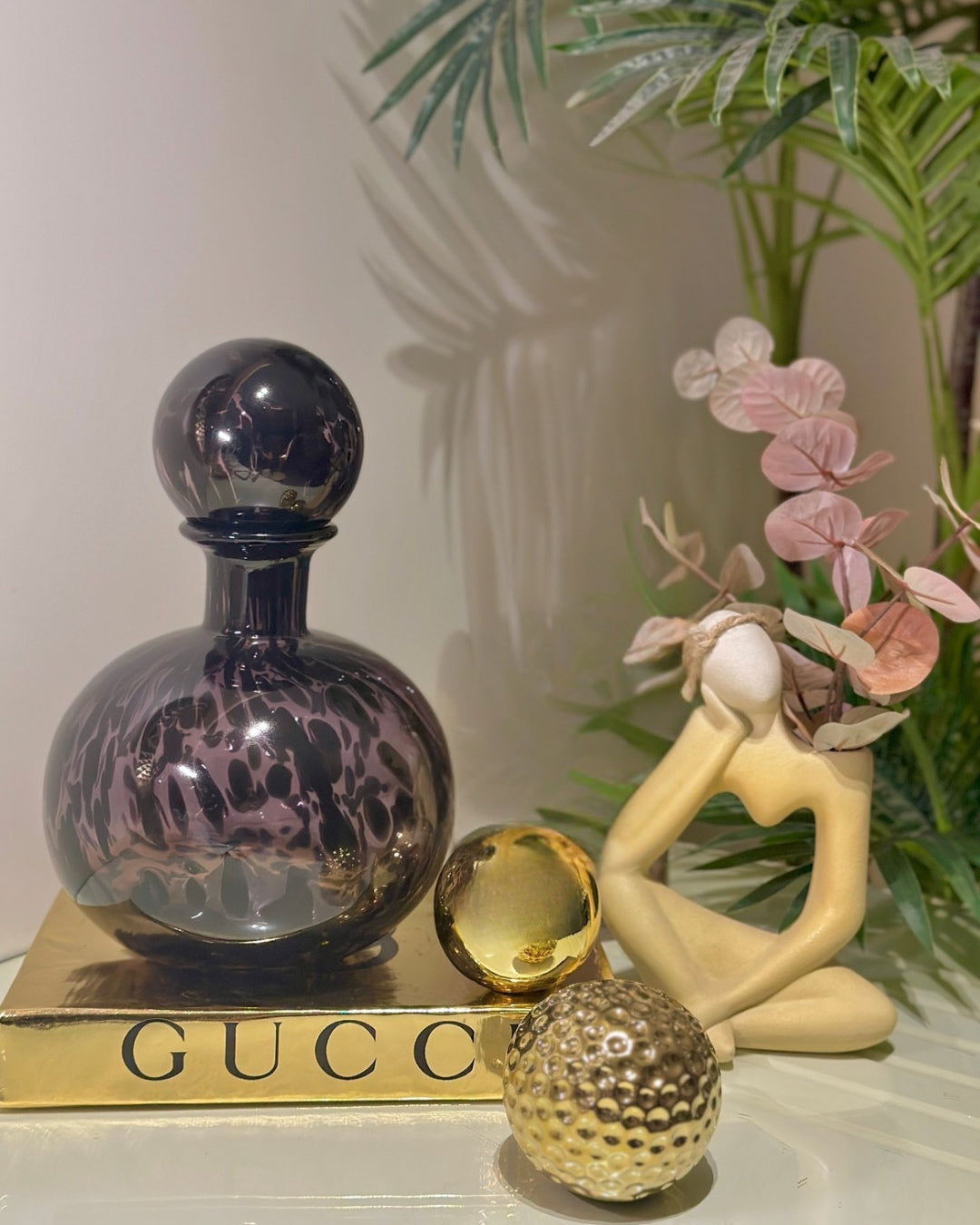 Lavender Glass Vase – Elegant Purple Home Decor | Elite Home Accessories