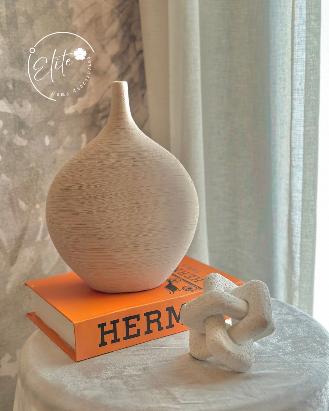 Boho Brown & Beige Ceramic Vase – 2 Colors