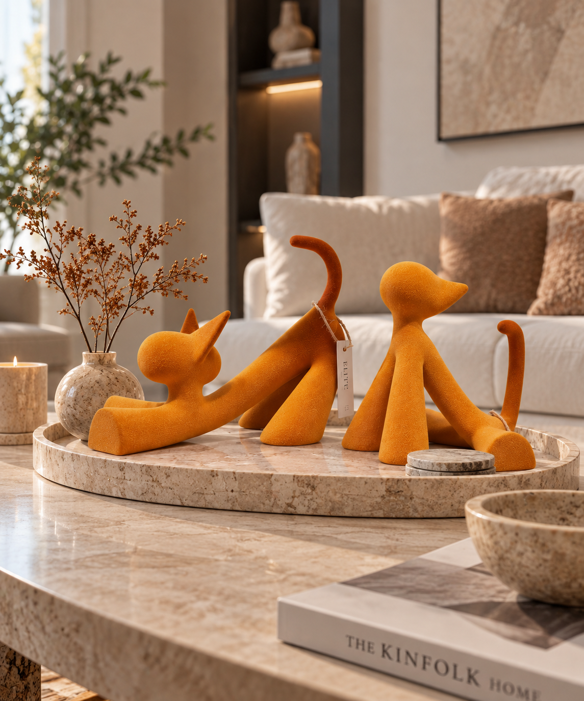 Joy cat sculpture