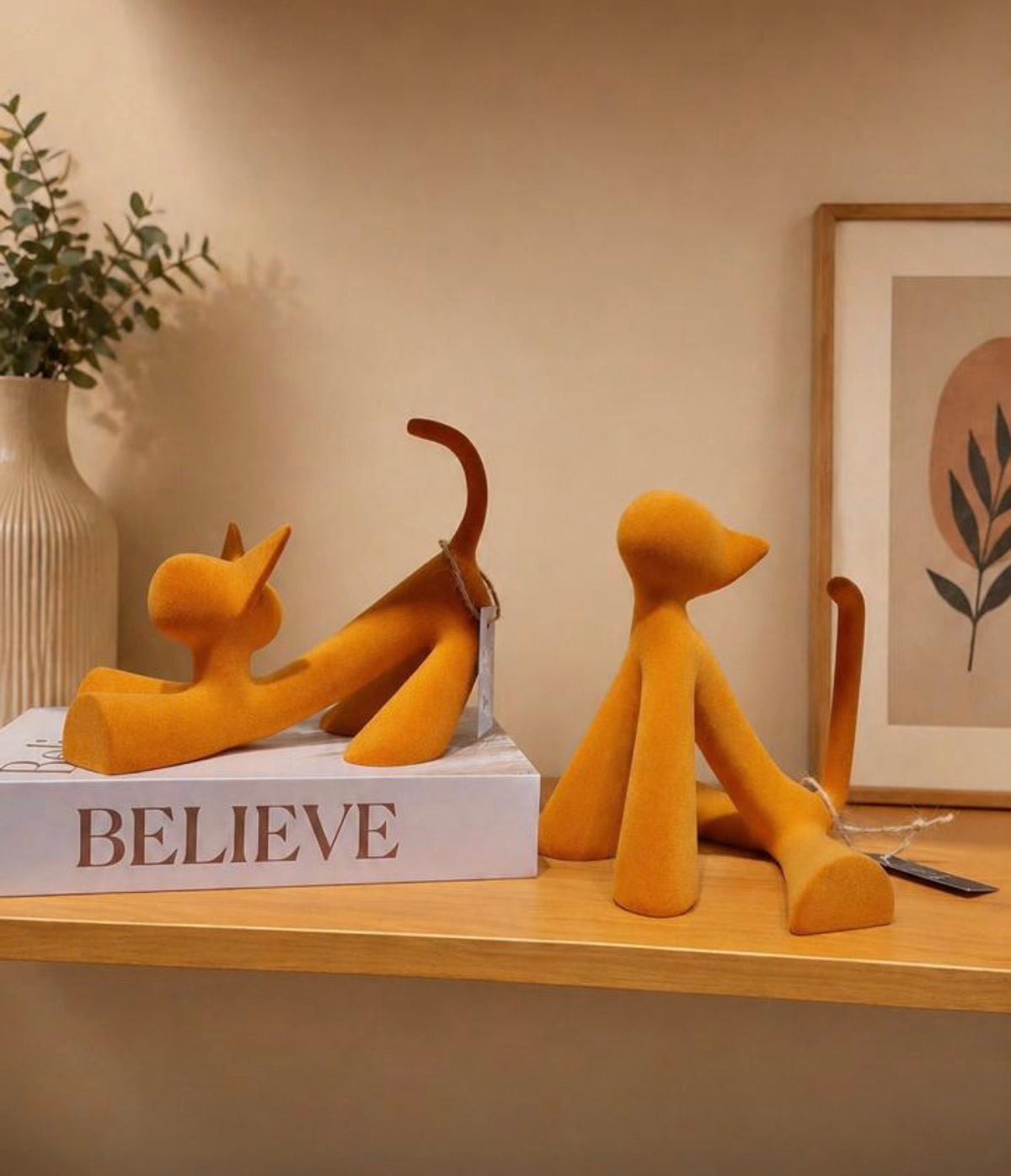 Joy cat sculpture