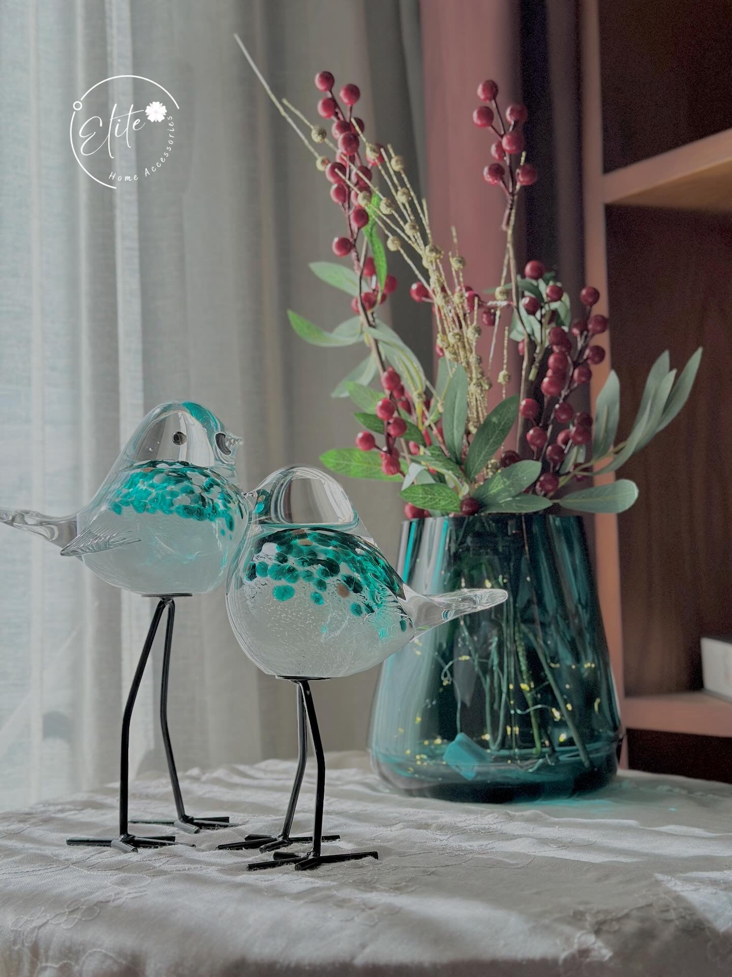 Green Waves Glass Vase – Wrzesniaks Poland | Luxury Home Decor