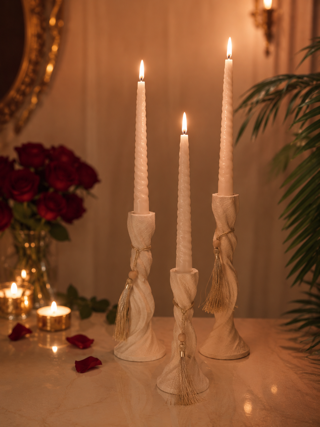Wave candle holder