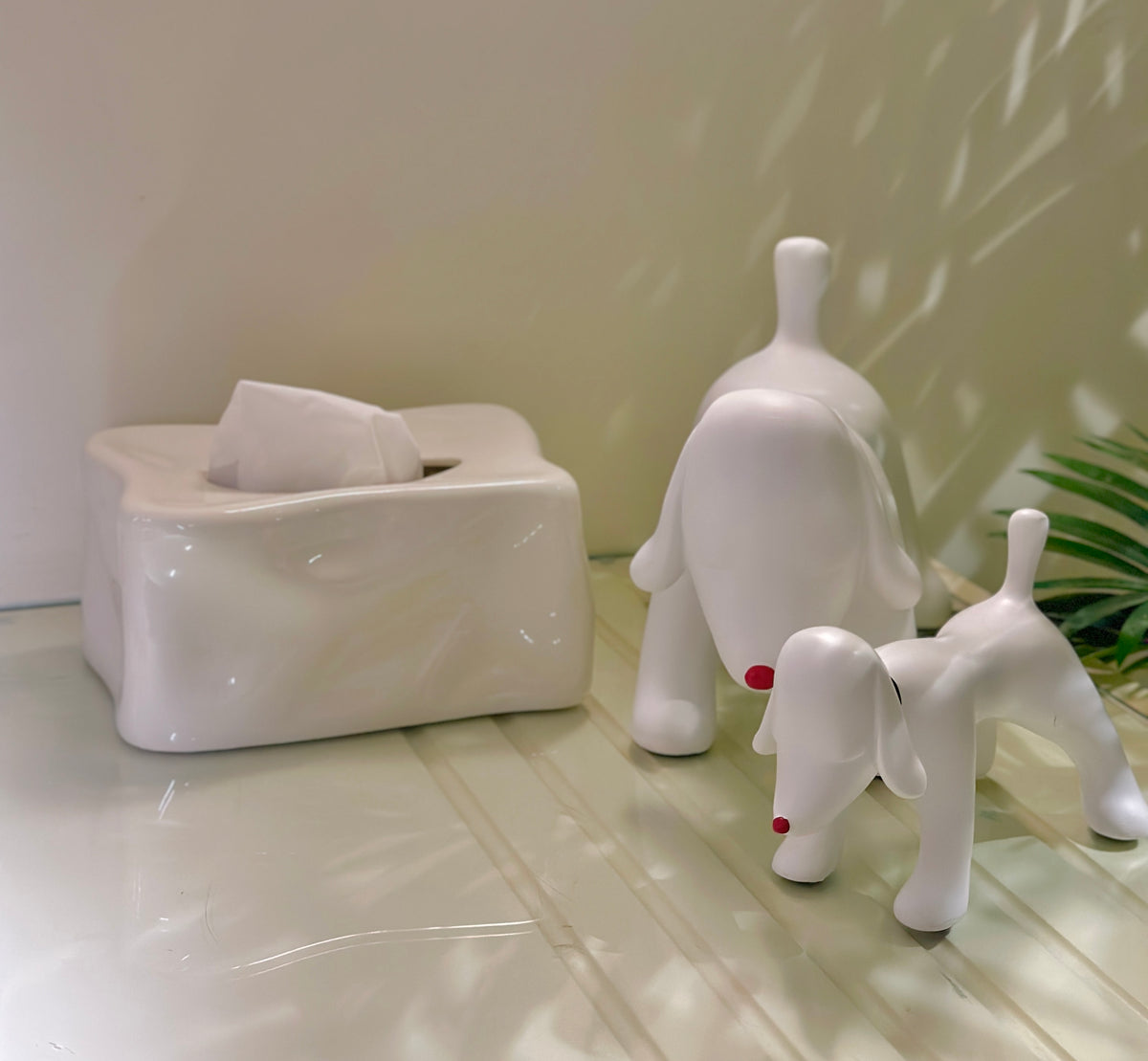Milo dog sculpture