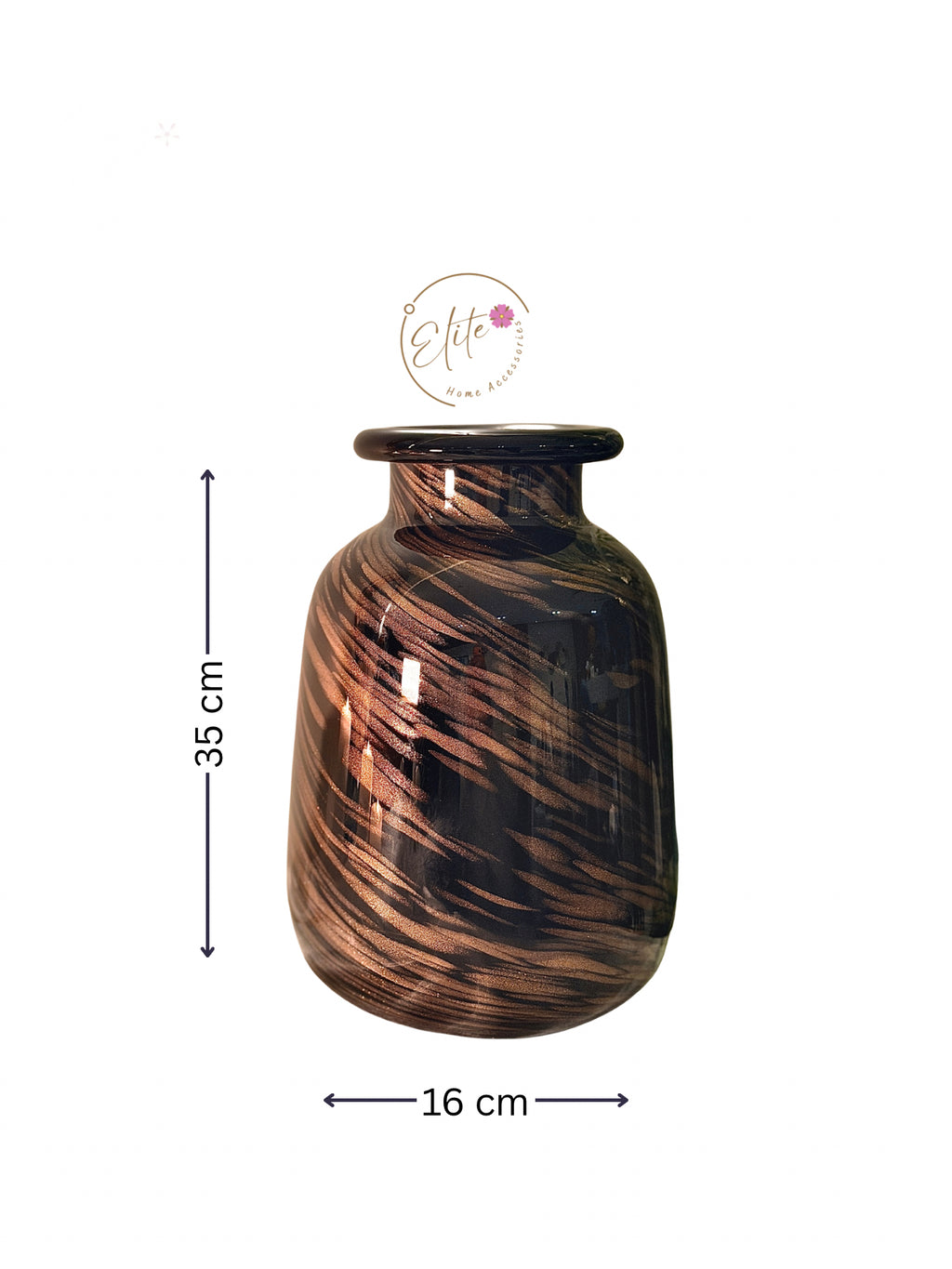 Noir Ember vase