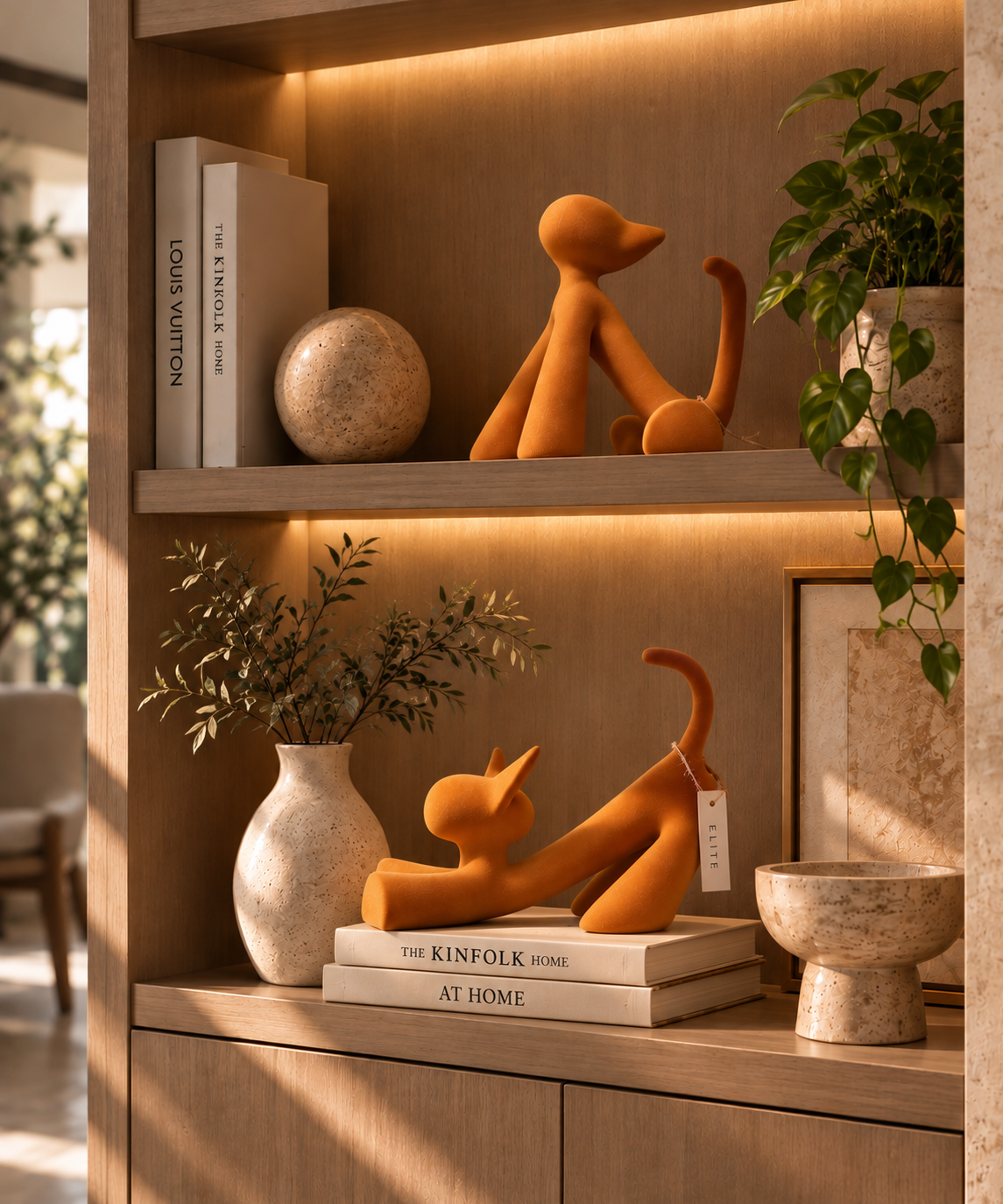 Joy cat sculpture