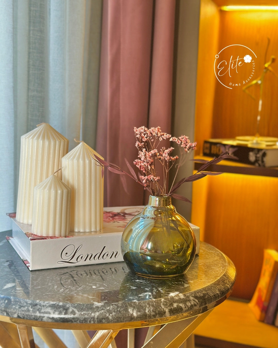 Olivia bubble glass vase