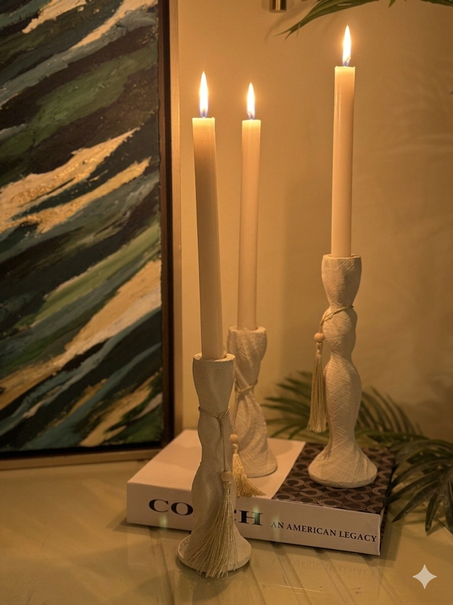 Wave candle holder