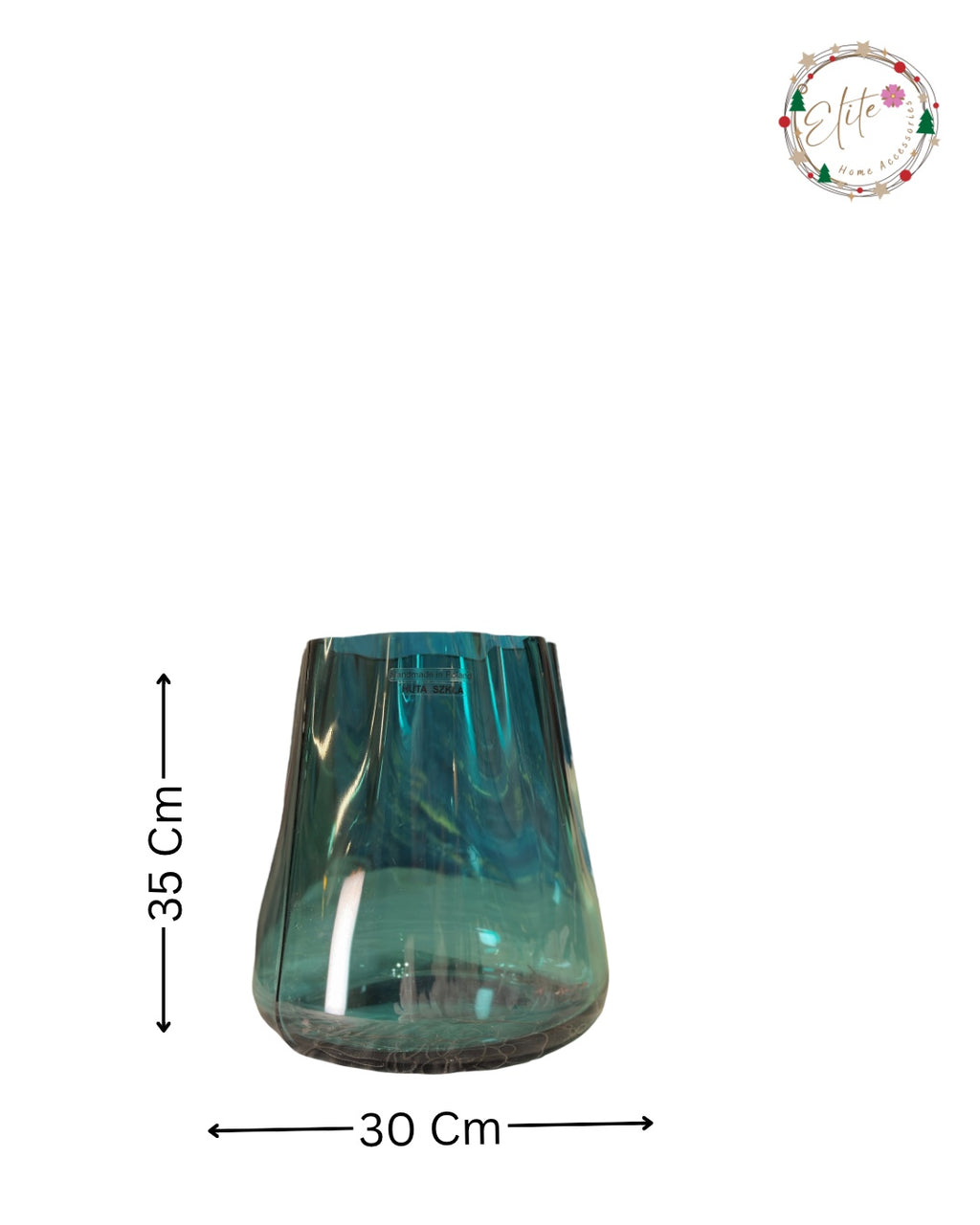 Green Waves Glass Vase – Wrzesniaks Poland | Luxury Home Decor