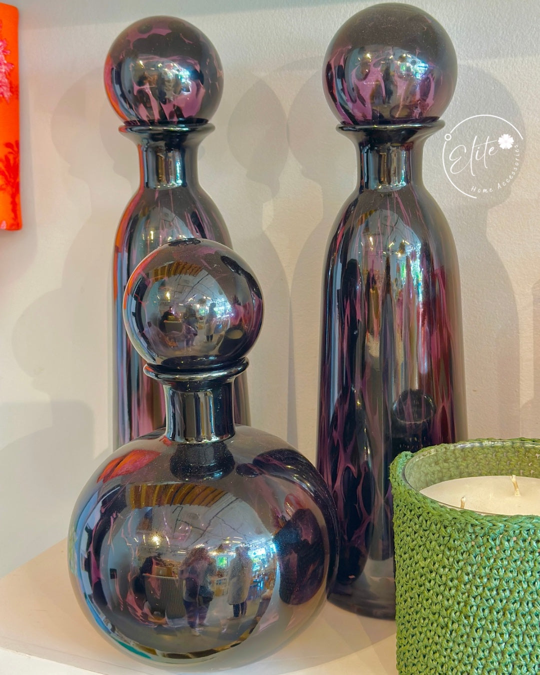 Lavender Glass Vase – Elegant Purple Home Decor | Elite Home Accessories