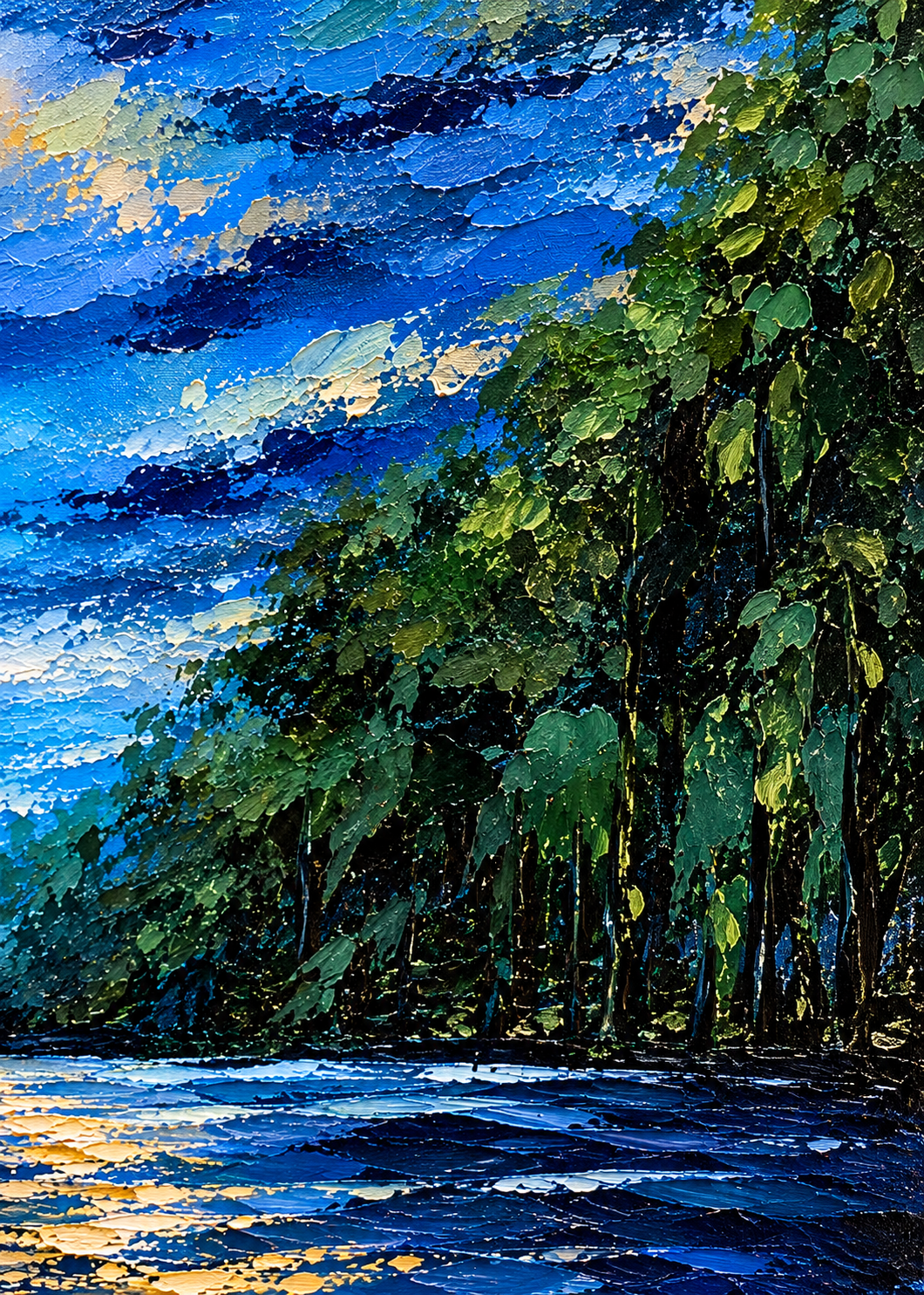 Between Two Shores - Art work

A journey between what was and what is yet to come.