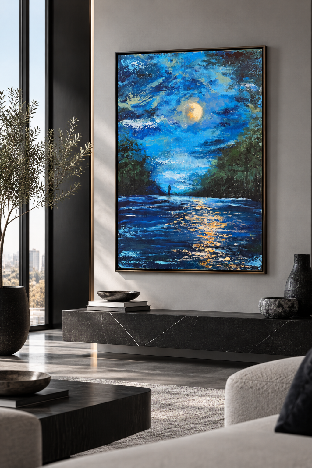 Between Two Shores - Art work

A journey between what was and what is yet to come.