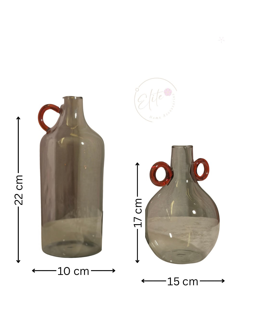 Delicate Mini Vase Set – Set of 2 | Gray