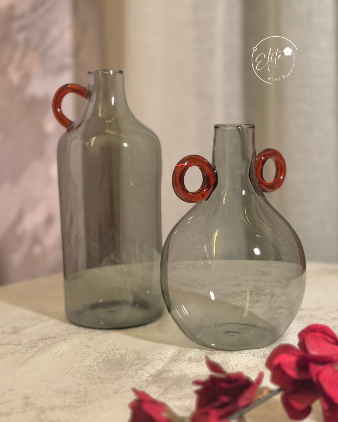 Delicate Mini Vase Set – Set of 2 | Gray